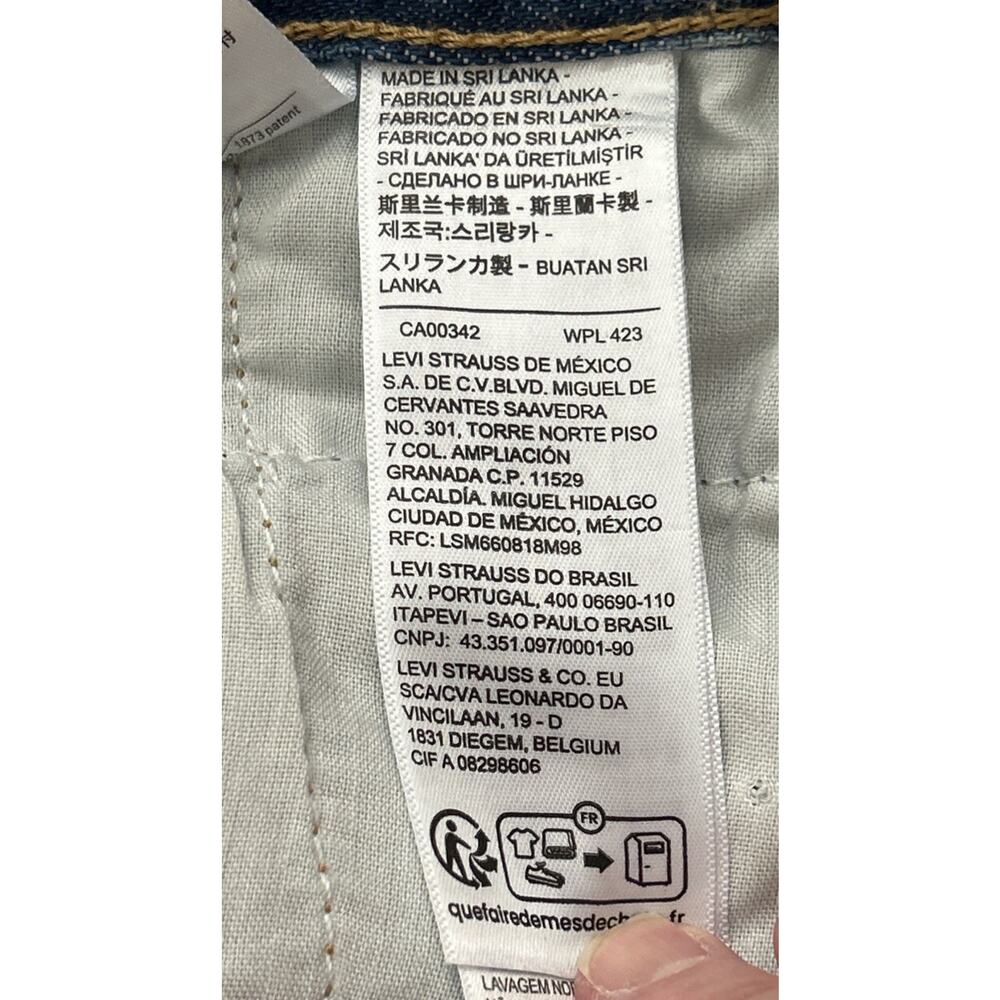 Levi’s Women’s ‘94 Baggy Wide Leg Jeans Medium Blue, Distressed, Size 27X31, NWT - Picture 12 of 13